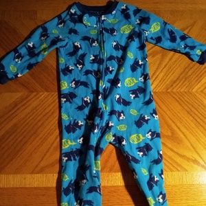Child of Mine 3T Dog Print Footie Pajamas, B1-10